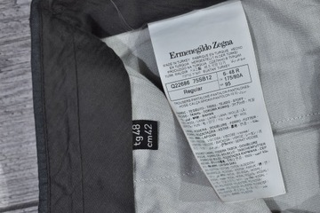 Ermenegildo Zegna 75SB12 Spodnie Casualowe Wełna / 48