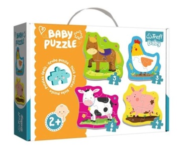 Puzzle Baby Zwierzątka na Wsi Układanka 2+