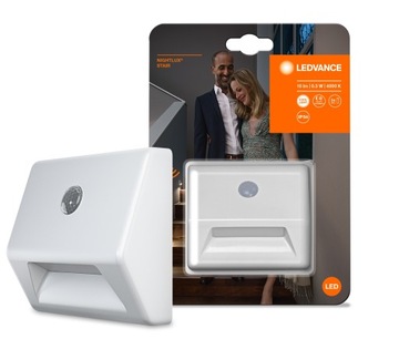 NIGHTLUX STAIR WHITE lampka schodowa na baterie, z czujnikiem Ledvance