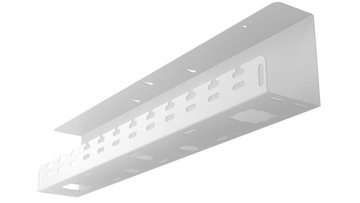 Organizer, uchwyt kabli pod biurko, biały 59 cm StalFlex