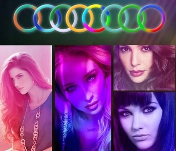 СВЕТОДИОДНАЯ КОЛЬЦЕВАЯ RGB ЛАМПА СО ШТАТИВОМ ДЛЯ ФОТО И ВИДЕО СЕЛФИ МАКИЯЖА