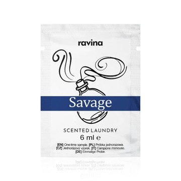 SAVAGE PERFUMY DO PRANIA PRÓBKA PERFUM 6ml ZAPACH DO UBRAŃ TKANIN PRANIE