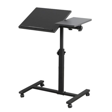 BIURKO NA LAPTOPA Z KÓŁKAMI STOLIK POD NOTEBOOKA REGULOWANA 58-90CM