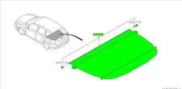 ШТОРКА БАГАЖНИКА SUBARU FORESTER V ORIGINAL 2019-