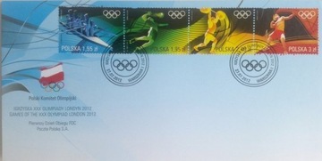 Конверт FDC с маркой Игр 2012 года в Лондоне