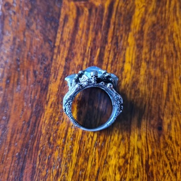 СЕРЕБРЯНОЕ КОЛЬЦО С ПЕЧАТКОЙ ГЛАЗ ПРОРОКА ЗЛОГО ГЛАЗА R22