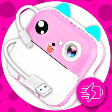 DRUKUŚ 3.0 ТЕРМОПРИНТЕР ФОТОКАМЕРА МГНОВЕННОЙ ФОТО +11 РОЛИКОВ