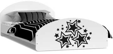 Łóżko młodzieżowe 200x90 białe + materac CROSS