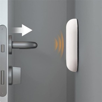 РУЧКА ДВЕРНАЯ ОТМЫЧКА САМОКЛЕЯЩАЯСЯ НА СТЕНУ БЕЛАЯ 4,5см 1шт.