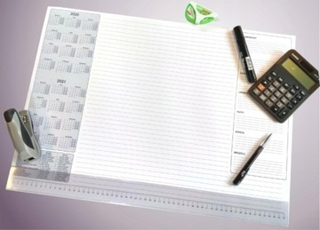Календарь Biuwar Planner 2024/2025 в строках, большой настольный блокнот А2 с L-полоской