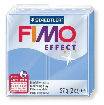 Modelina FIMO Effect 57g, 386 niebieski agat transp.-perłowy