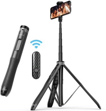 Tripod ATUMTEK Selfie Stick Tripod 130 cm czarny + pilot