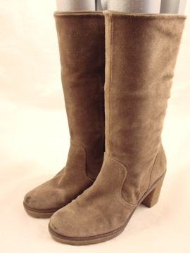 35 UK2 KOZAKI BUTY# PROGETTO # SKÓRA OCIEPLANE 539