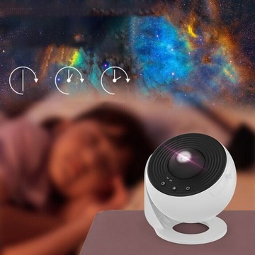 Lampa Projekcyjna z 12 Galaktycznymi Widokami Obracająca się o 360°