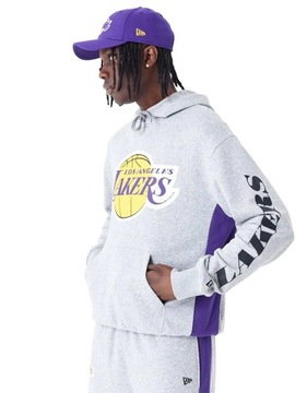 BLUZA męska z kapturem NEW ERA nba LOS ANGELES LAKERS