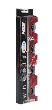 KÓŁKA LED DO ROLEK ZESTAW 4SZT PU 72 mm 82A BIAŁE