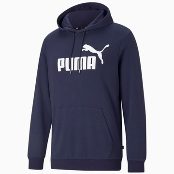 PUMA ESSENTIAL BIG LOGO HOODIE TR (XXL) Bluza Męskie Granatowy