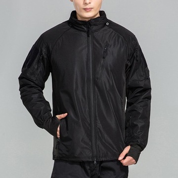 Bluza z kapturem Męska kurtka wodoodporna Outdoor Black_S