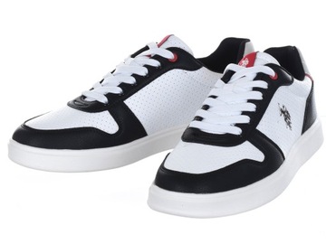 BUTY MĘSKIE U.S. POLO ASSN. - ROKKO003B-WHI-BLK04 męskie sneakersy