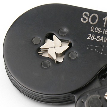 Обжимной станок для кабельных наконечников и соединителей проводов 0,08 мм2 - 16 мм2