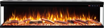AFLAMO KOMINEK ELEKTRYCZNY LED TRÓJSTRONNY DO ZABUDOWY UNIQUE 166 CM WIFI