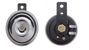 KLAKSON SYGNAŁ PŁASKI 12V CHROM JAWA WSK MZ