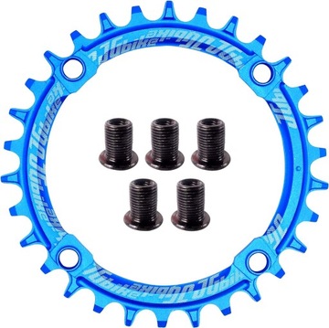 ZĘBATKA PRZEDNIA ROWEROWA NIEBIESKA 104mm 32T MTB