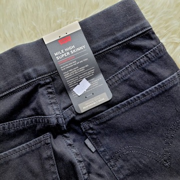 rurki LEVI'S Mile High Skinny Pull On W26 26 XS/S