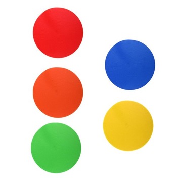 Płaskie stożki treningowe do piłki nożnej niebieskie