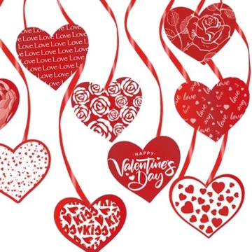 12 подвесных украшений ко Дню святого Валентина, подвеска «Любовь» для