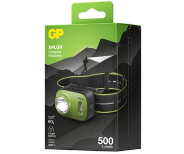 Latarka GP czołowa PHR17M XPLOR 500lm akumulator