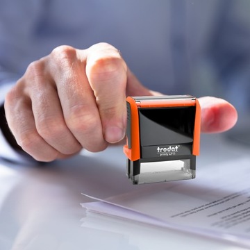 TRODAT STAMP 4911 ДЛЯ 4-СТРООЧНОГО ДИЗАЙНА КОРПОРАТИВНОГО ЛИЧНОГО ОФИСА + ЛАСТИК
