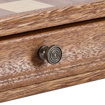 VEVOR Magnetyczne Drewniane Szachy 380x380x25MM Kolor Orzecha 1,2KG