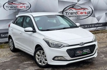 Hyundai i20 II 2016 Hyundai i20 1.2 75 KM Klima bezwypadkowy OPLACONY Gwarancja 1.2 Benzyna