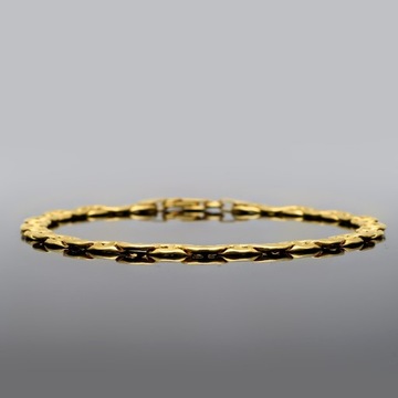 Złota bransoletka - Gucci 21cm pr.585
