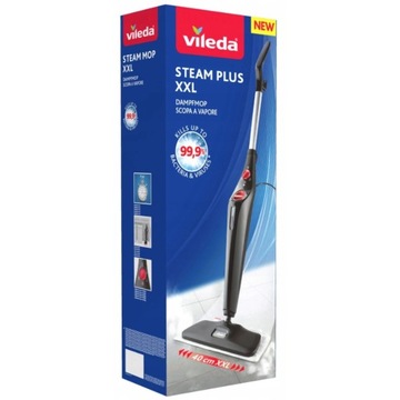 МОЩНАЯ ПАРОВАЯ ШВАБРА VILEDA STEAM PLUS XXL + 2 КАРТРИДЖА