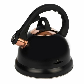 Czajnik z gwizdkiem ZILNER 3L CZARNY MAT ZL-5697