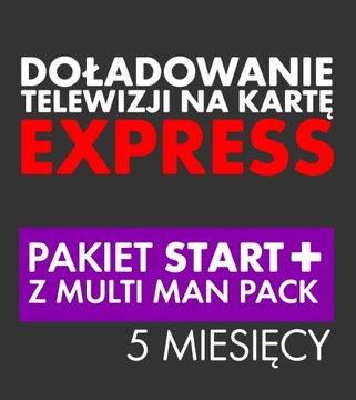 Doładowanie TNK START+ Multi Man Pack 5 MIESIĘCY