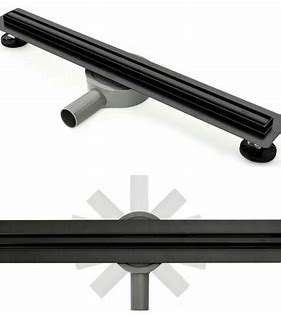 Flat slim odpływ liniowy 80 cm czarne DN50