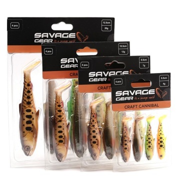 Savage Gear Craft Cannibal Смесь темной воды 8,5 см