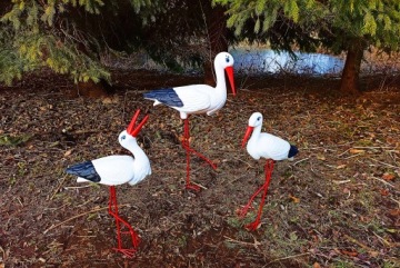 Декоративная садовая фигурка - 3 STORK FAMILY