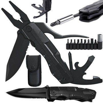 NÓŻ TAKTYCZNY MULTITOOL NARZĘDZIE WIELOFUNKCYJNE