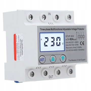 TRÓJFAZOWY OCHRONNIK NAPIĘCIA LCD STVP-932