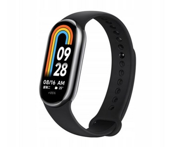 Умные часы Xiaomi Mi Band 8 черные английское меню