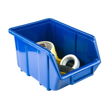 Контейнер-органайзер для кошачьего туалета синий 245x160x126