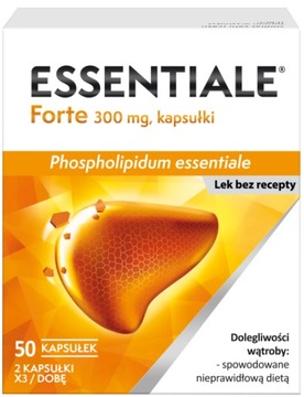 Essentiale forte na wątrobę 0,3 g 50 kapsułek