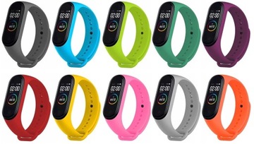 ZESTAW 10x PASEK XIAOMI MI BAND 3 4 PASKI OPASKI