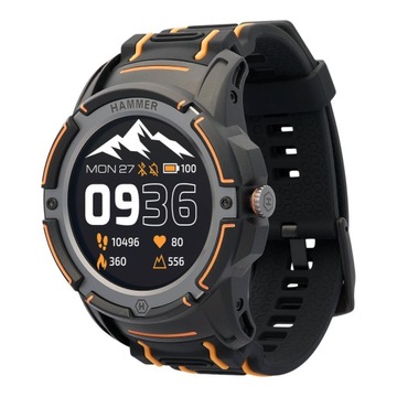 Прочные умные часы HAMMER Watch Plus Amoled GPS спортивные часы с пульсометром