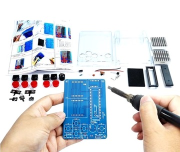 Электронный набор TETRIS SNAKE LED DIY KIT для обучения пайке, 4 игры