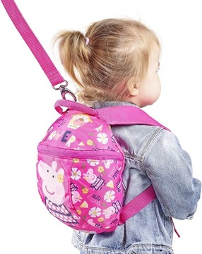 Plecak peppa pig ze smyczą dla dzieci